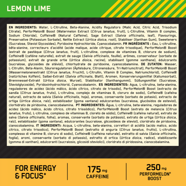 OPTIMUM PRE-WORKOUT SHOT 60ML – Image 3