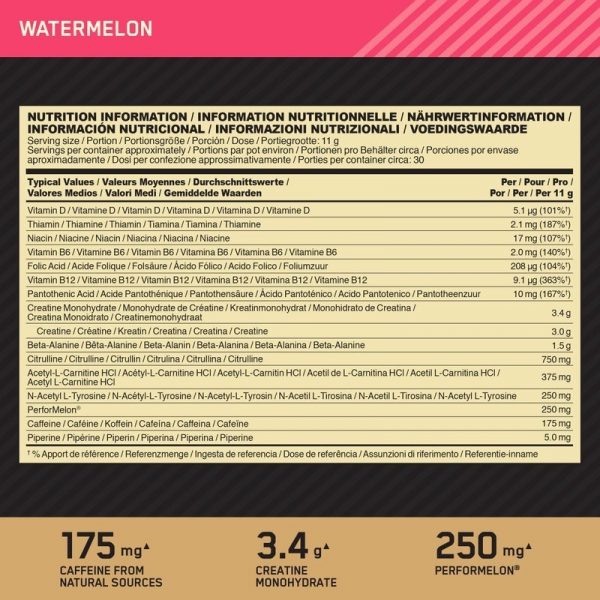 OPTIMUM PRE WORKOUT 330G – Image 2