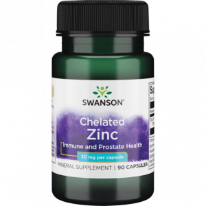 SWANSON ZINC CHELATED 30MG 90CAPS