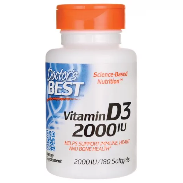 DOCTOR'S BEST VITAMIN D3 2000IU 180CAPS