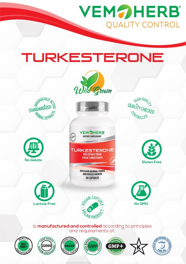 VEMOHERB TURKESTERONE 60CAPS