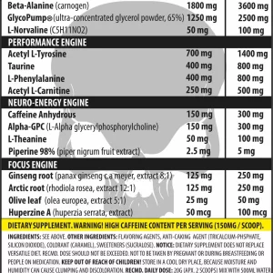 GENIUS WARCRY PREWORKOUT 400G