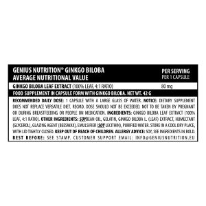 GENIUS GINKGOBILOBA 60CAPS