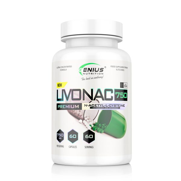 GENIUS LIVONAC 750 N ACETYL 60CAPS