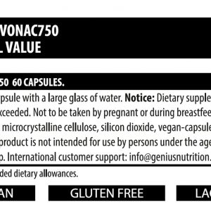 GENIUS LIVONAC 750 N ACETYL 60CAPS