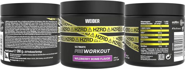 WEIDER ULTIMATE PRE WWORKOUT HZRD 260G ORANGE