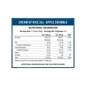 APPLIED NUTRITION CREAM OF RICE 2KG