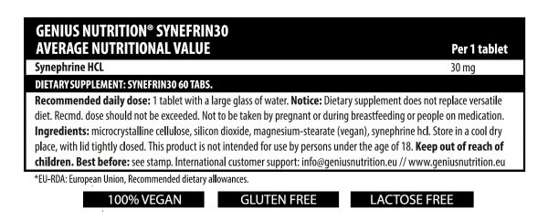 GENIUS SYNEFRINE 30 60CAPS – Image 2