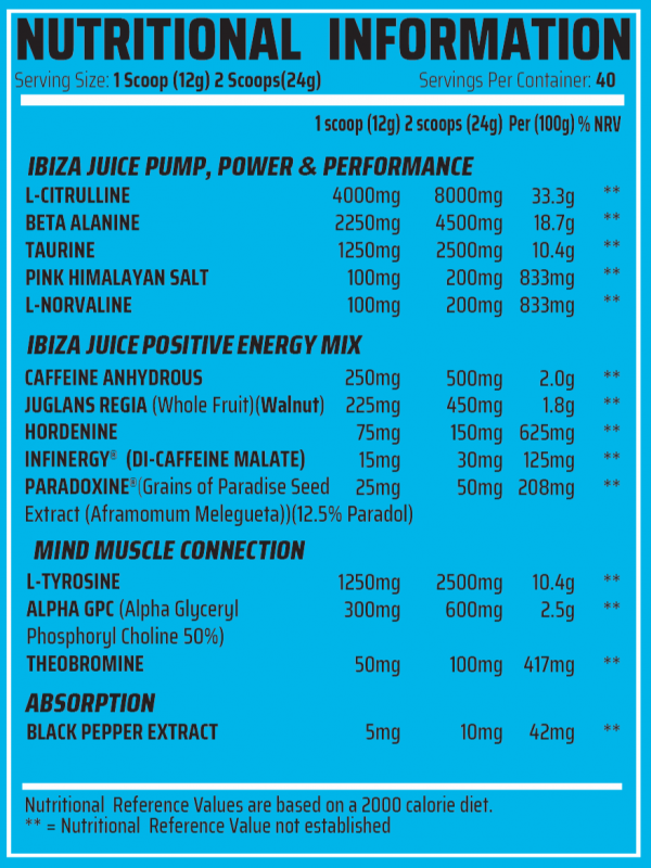 GORILLALPHA IBIZA JUICE 480G – Image 2