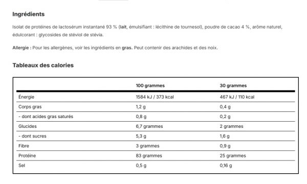 VILGAIN 100% ISOLATE WHEY PROTEIN 1KG – Image 2